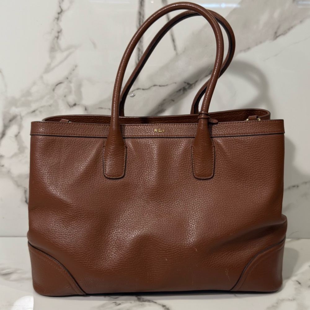 Lauren Ralph Lauren Women's Fairfield City Shopper Bag - Bourbon